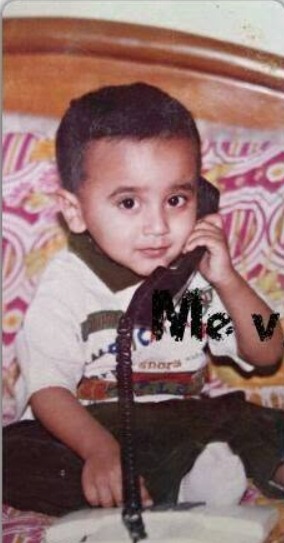 A treasured childhood photograph of Salman